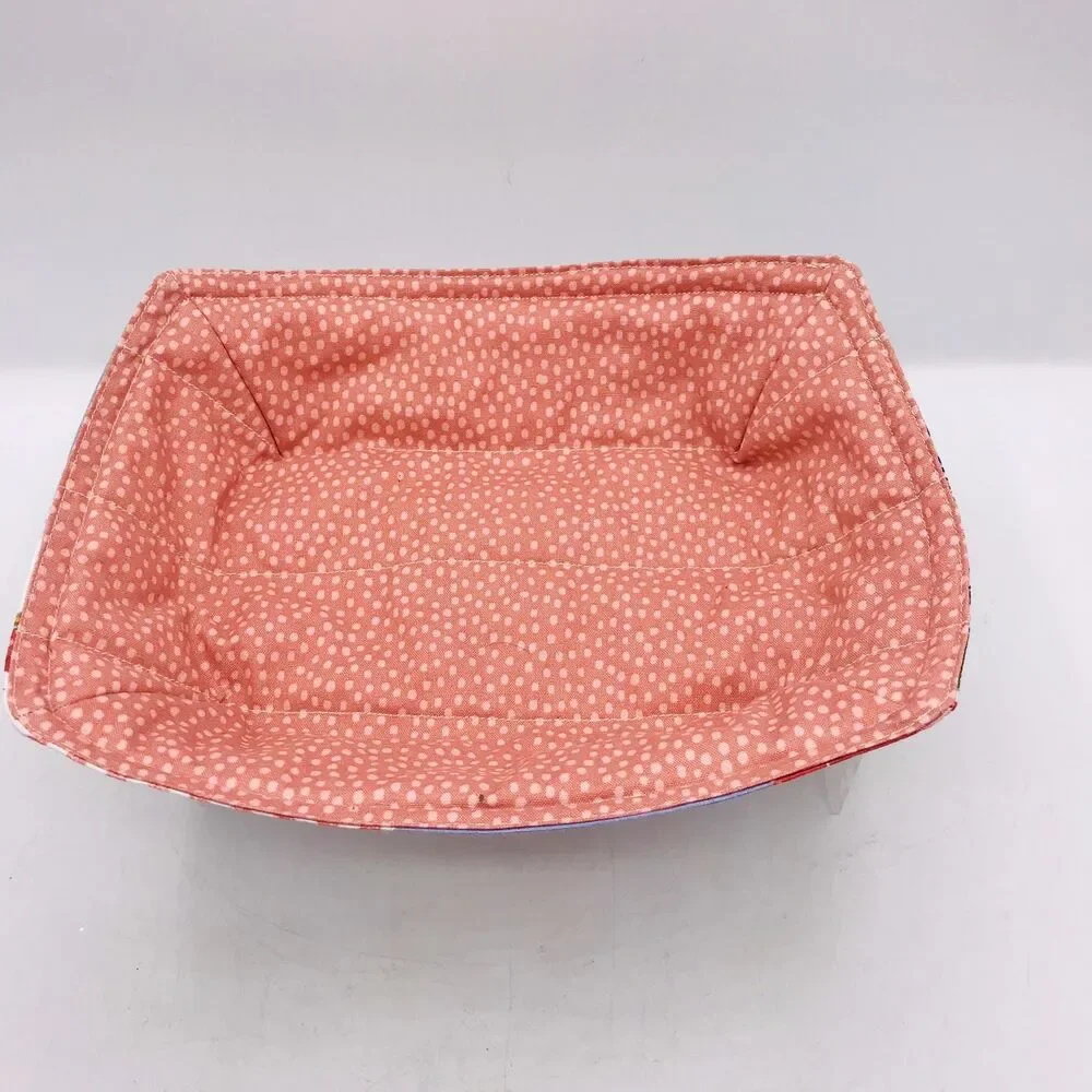 Reversible Microwave Cozie For Takeout Containers Cottage Core Patchwork Rose